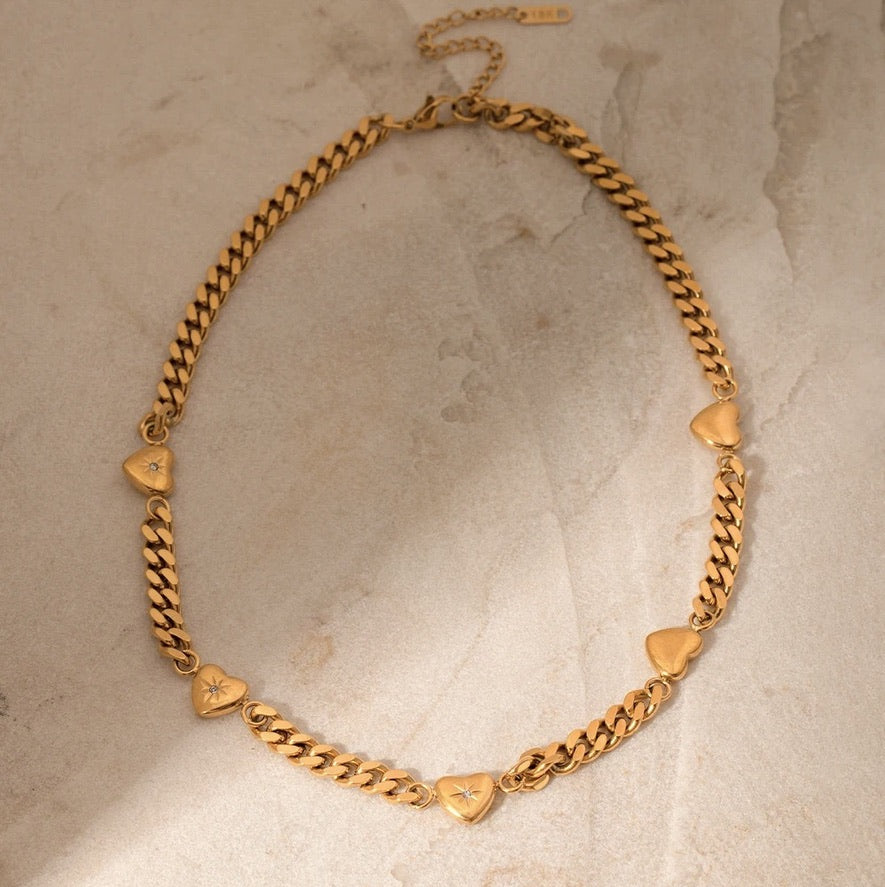 TRIPLE HEART NECKLACE