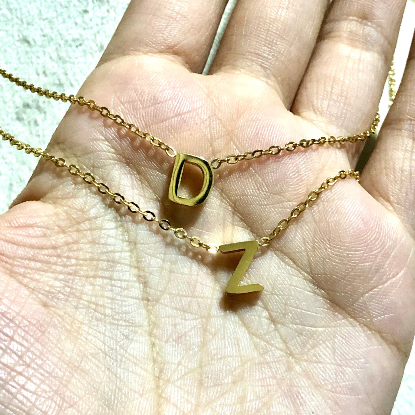 MINI INITIAL LETTER NECKLACE