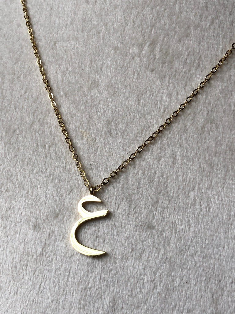 INITIAL ARABIC NECKLACE