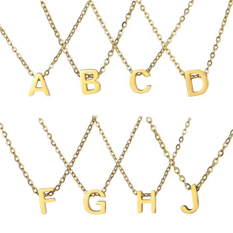 MINI INITIAL LETTER NECKLACE