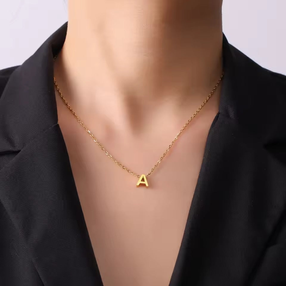 MINI INITIAL LETTER NECKLACE
