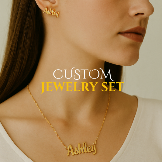 [BUNDLE SET] BEST OF TWO: NAME NECKLACE + NAME EARRING