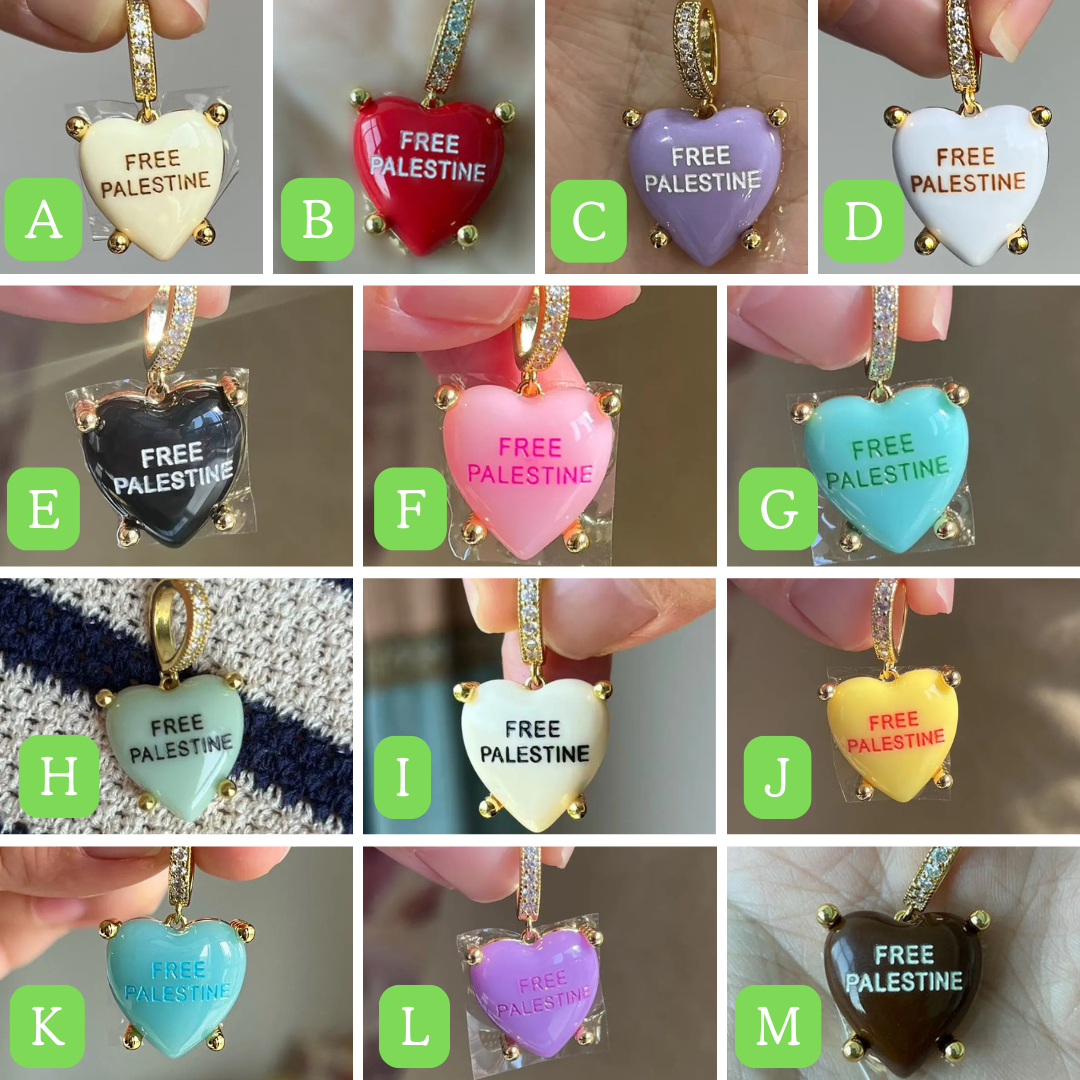 FREE 🇵🇸 HEART CHARM NECKLACE
