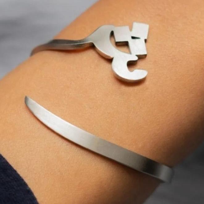 [PRE-ORDER] INITIAL ARABIC BANGLE