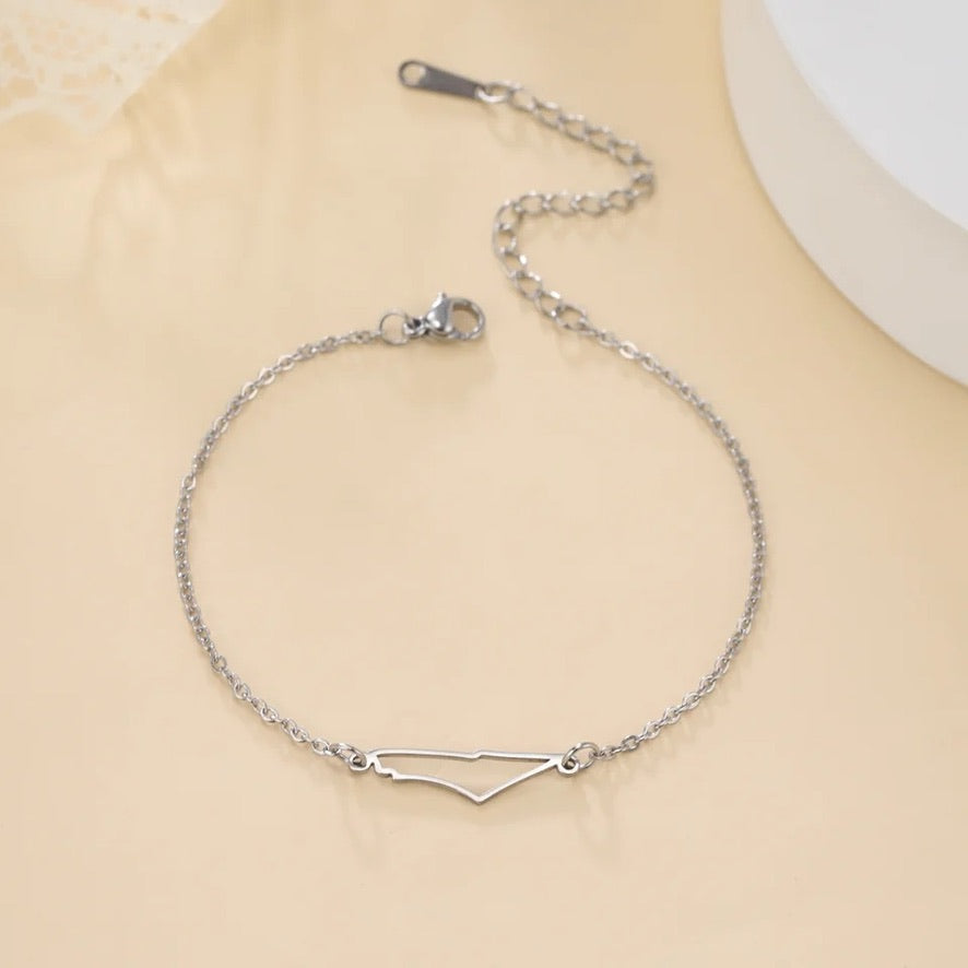 PALESTINE OUTLINE MAP BRACELET
