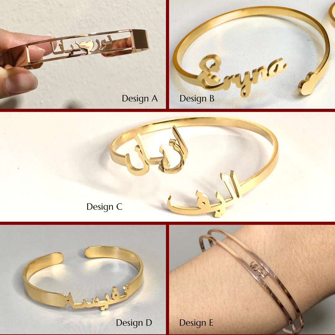 [BUNDLE SET] BEST OF TWO: NAME RING + NAME BANGLE