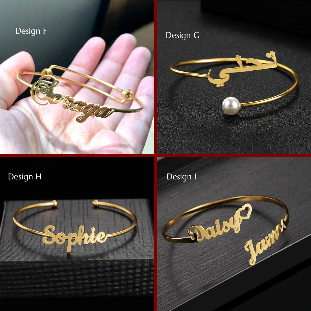 [BUNDLE SET] BEST OF TWO: NAME RING + NAME BANGLE