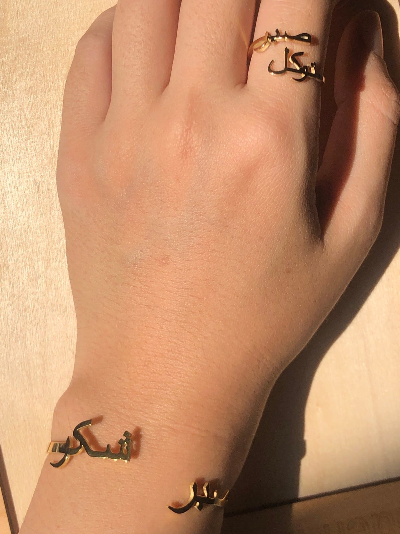 [BUNDLE SET] BEST OF TWO: NAME RING + NAME BANGLE