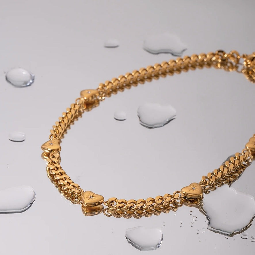 TRIPLE HEART NECKLACE