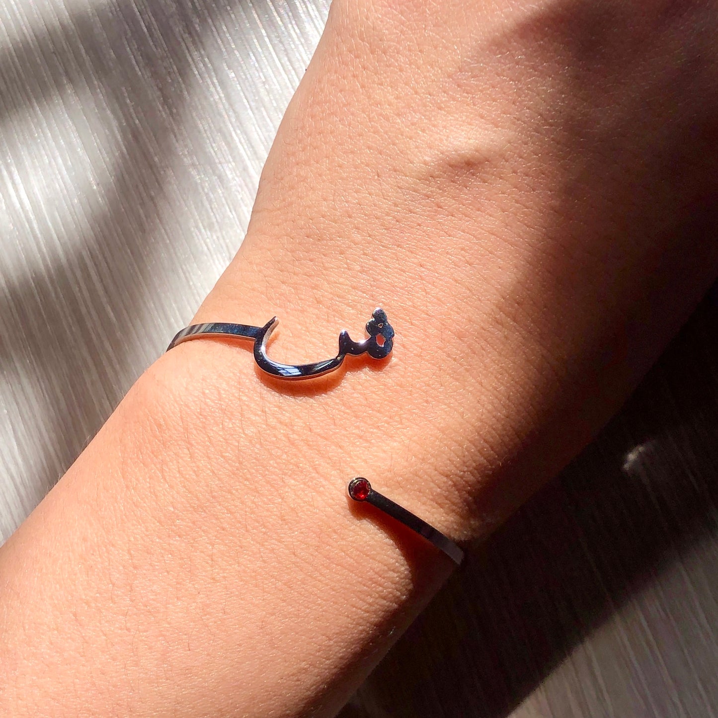 [PRE-ORDER] NAME BANGLE BIRTHSTONE