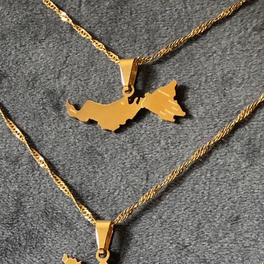 [SALE] BORNEO MAP NECKLACE SABAH SARAWAK