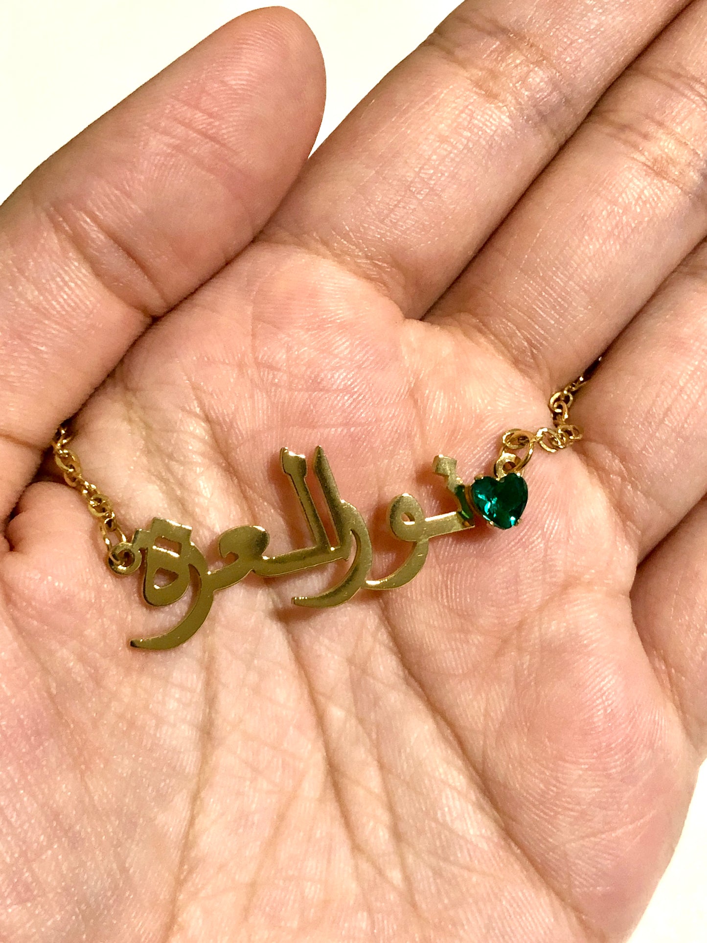 [PRE-ORDER] NAME NECKLACE BIRTHSTONE (HEART)