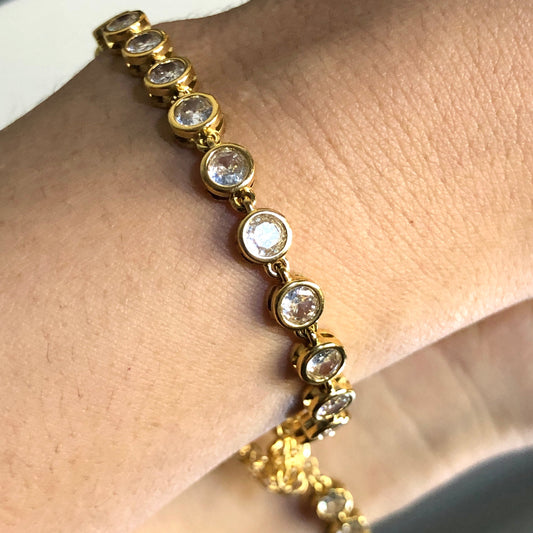 IMBER CZ BRACELET - WHITE