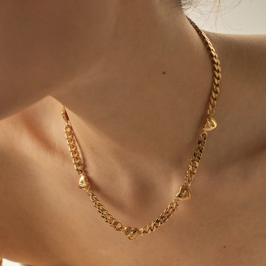 TRIPLE HEART NECKLACE