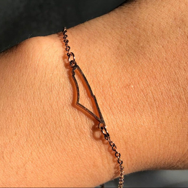 PALESTINE OUTLINE MAP BRACELET