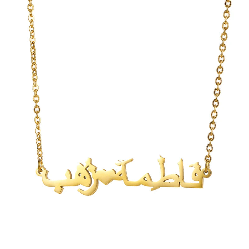 [PRE-ORDER] NAME NECKLACE DOUBLE HEART