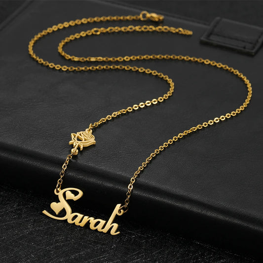 [PRE-ORDER] NAME NECKLACE + FLOWER