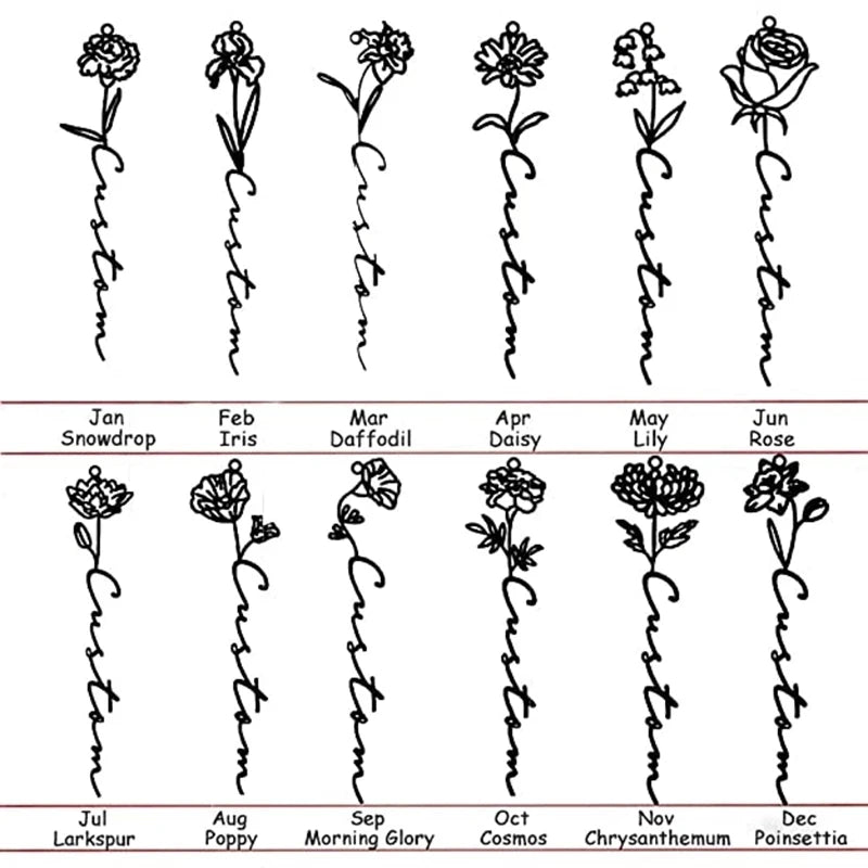 [PRE-ORDER] NAME KEYCHAIN FLOWERS