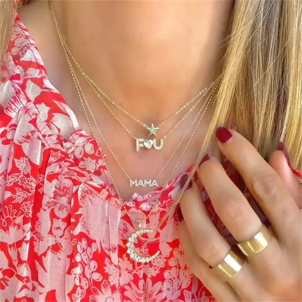 MAMA CZ Diamond Necklace | 925 Silver