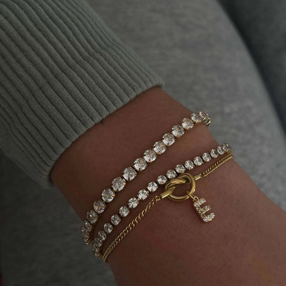 [PRE-ORDER] INITIAL ALPHABET LOVE KNOT BRACELET