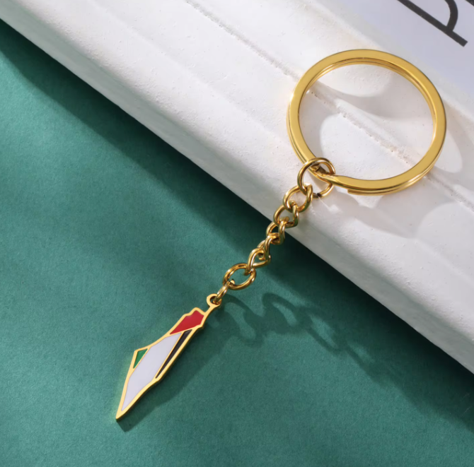 [PRE-ORDER] PALESTINE FLAG KEYCHAIN