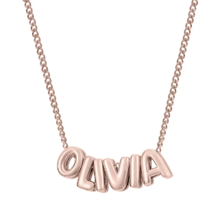 [PRE-ORDER] NAME NECKLACE 3D BUBBLE LETTERS