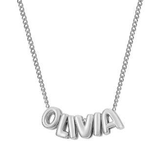 [PRE-ORDER] NAME NECKLACE 3D BUBBLE LETTERS