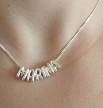 [PRE-ORDER] NAME NECKLACE 3D BUBBLE LETTERS