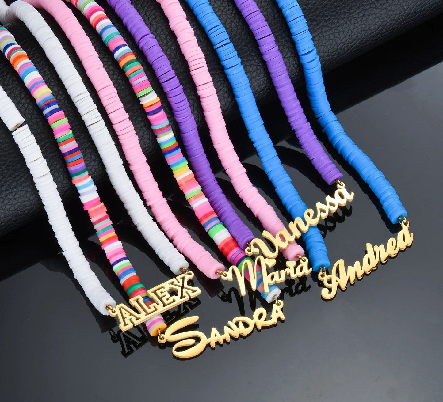 [PRE-ORDER] NAME BRACELET | RAINBOW BEADS