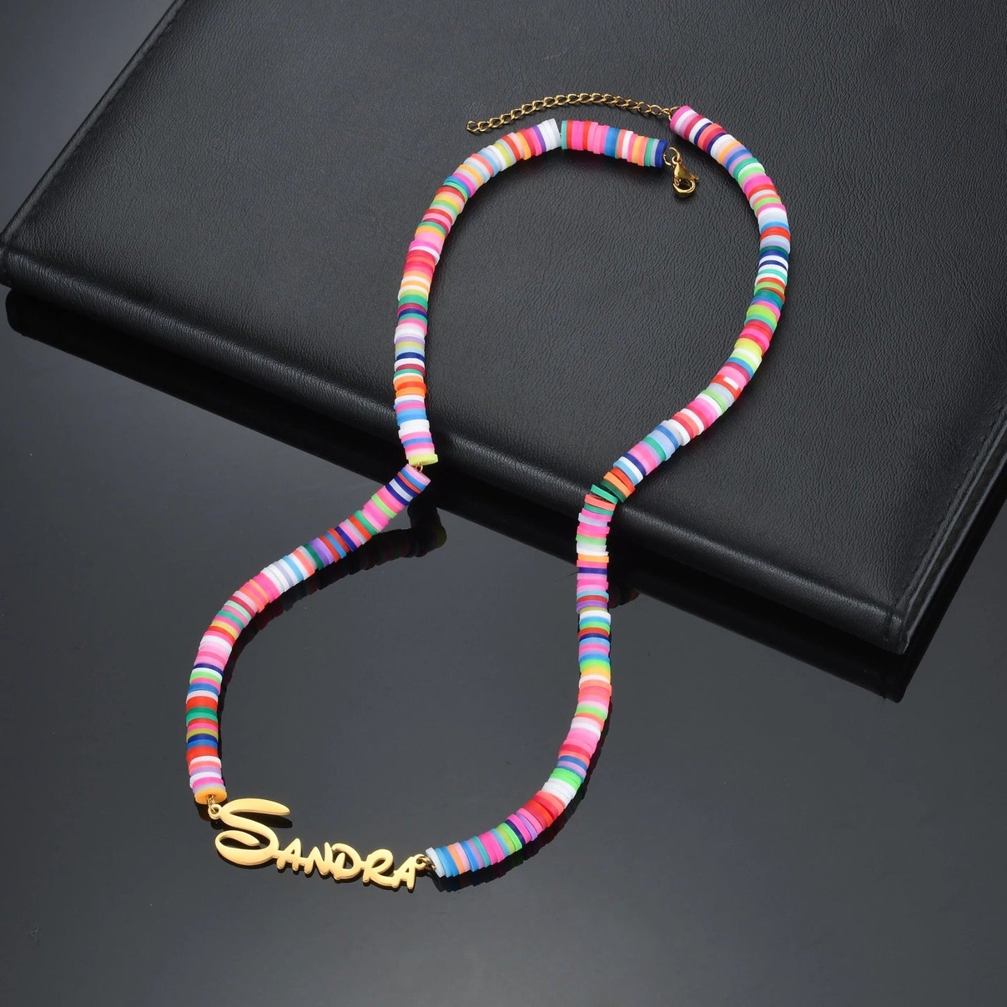 [PRE-ORDER] NAME BRACELET | RAINBOW BEADS