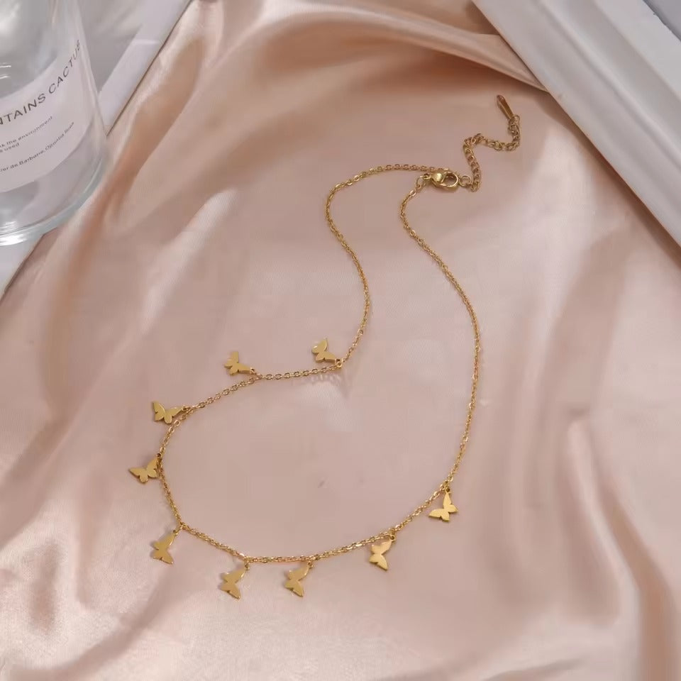 BUTTERFLY CHOKER NECKLACE