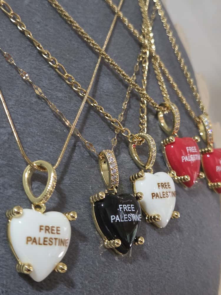 FREE 🇵🇸 HEART CHARM NECKLACE