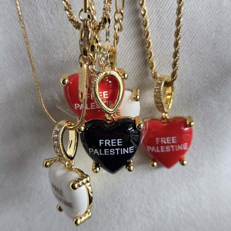 FREE 🇵🇸 HEART CHARM NECKLACE