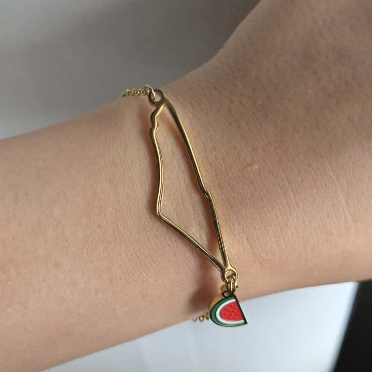PALESTINE OUTLINE MAP BRACELET