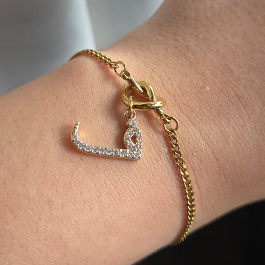[PRE-ORDER] INITIAL JAWI LOVE KNOT CHAIN