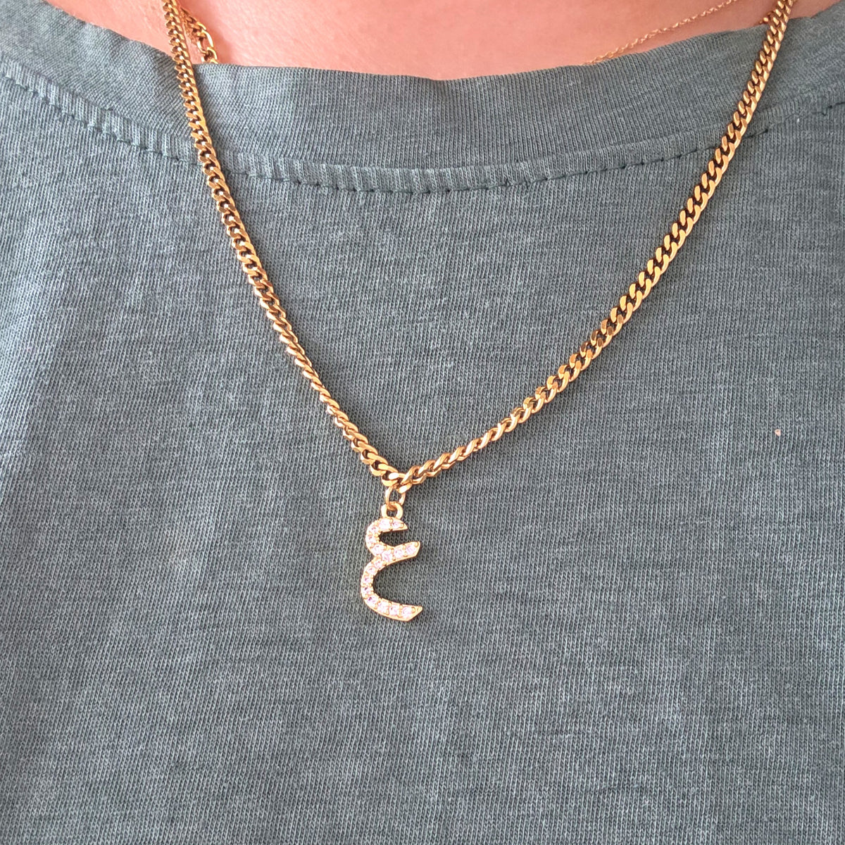 [PRE-ORDER] INITIAL ARABIC NECKLACE + SPECIAL CHAIN